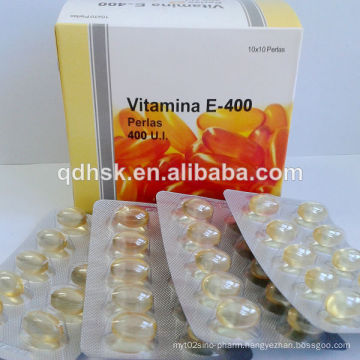 Vitamin E Softgel Capsules 400iu/1000iu